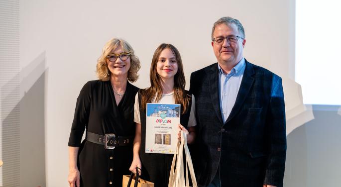 Darina Lalikova a Marian Zidek s ocenenou ziackou