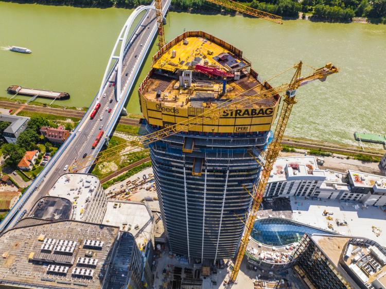 Eurovea Tower is still growing